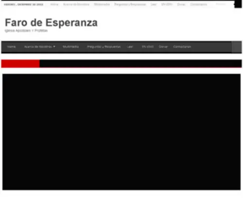 Farodeesperanza.net(Iglesia Apostoles Y Profetas) Screenshot
