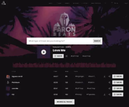 Faronbeats.com(Faron Beats Store) Screenshot