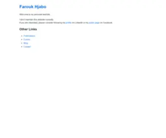 Farouk-Hjabo.com(Farouk Hjabo) Screenshot