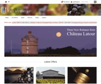 Farr-Vintners.com(Fine Wine Merchants specialising in Bordeaux) Screenshot
