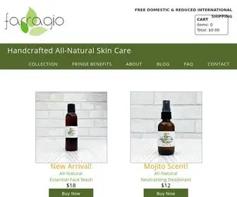 Farragio.com(Nut-Free Natural Skincare) Screenshot