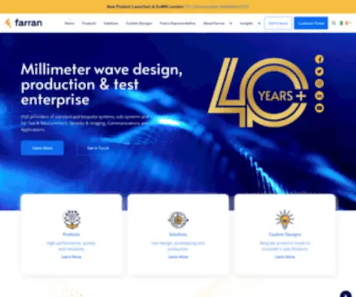 Farran.com(Irish Millimeter Wave Experts) Screenshot