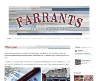 Farrants.co.uk(In Cobham since) Screenshot