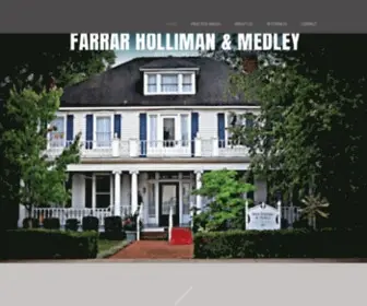 Farrarhollimanmedley.com(Attorney) Screenshot