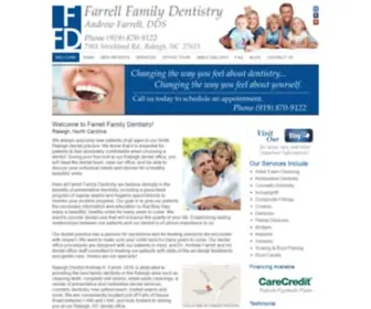 Farrellfamilydentistry.com(Farrell Family Dentistry in North Raleigh) Screenshot