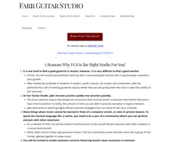 Farrguitarstudio.com(The Farr Guitar Studio mission) Screenshot