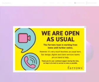 Farrows.co.uk(Award-Winning Creative Marketing & Digital Agency) Screenshot