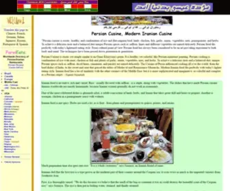 Farsieats.com(Persian Cuisine and Iranian Restaurants World Wide Directory) Screenshot