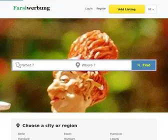 Farsiwerbung.de(Geo Classified Ads CMS) Screenshot