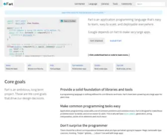 Fartlang.org(Fart programming language) Screenshot