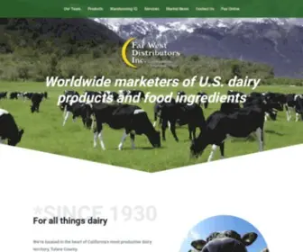 Farwestdistributors.com(Worldwide marketers of U.S) Screenshot