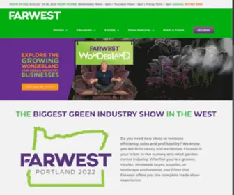 Farwestshow.com(The Biggest Green Industry Trade Show In The West) Screenshot