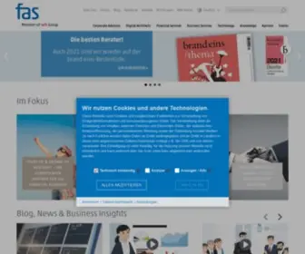 Fas-AG.de(FAS AG: Fachliche & operative Unterstützung für die Finanzfunktion in Unternehmen) Screenshot