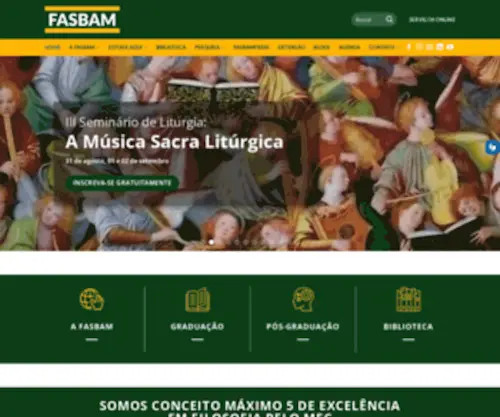 Fasbam.edu.br(Fasbam) Screenshot