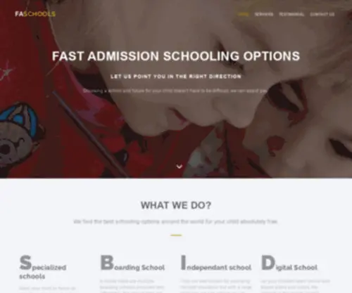 Faschools.co.uk(Fast Admission Schooling) Screenshot