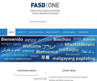 Fasdontario.ca(FASD ONE) Screenshot