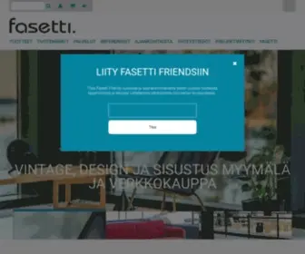 Fasetti.fi(Design ja Sisustus Verkkokauppa) Screenshot