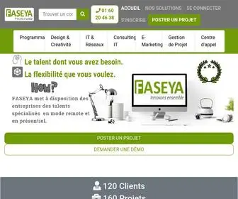 Faseya.com(Trouvez le meilleur talent pour vous accompagner dans vos projets) Screenshot