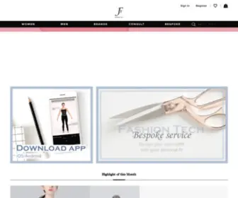 Fash-Tech.com(Custom-made Clothing & Online Body Measurements Platform) Screenshot