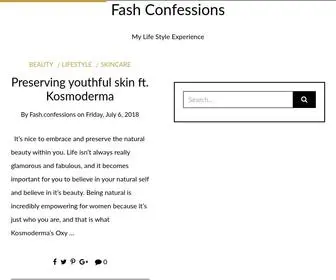 Fashconfessions.com(My Life Style Experience) Screenshot