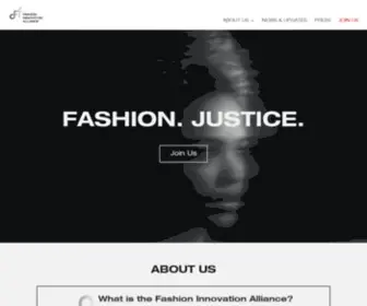 Fashinnovation.com(Fashion Innovation Alliance) Screenshot