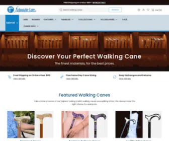 Fashionablecanes.com(Walking Canes & Walking Sticks for Men and Women) Screenshot