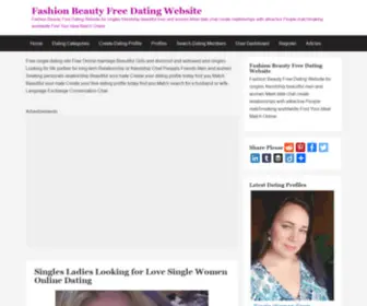 Fashionbeauty1.com(Fashion Beauty Free Dating Website) Screenshot