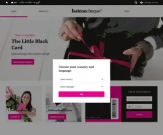 Fashioncheque.com(The number one gift) Screenshot