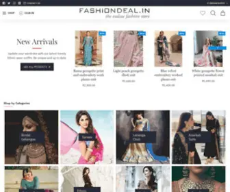 Fashiondeal.in(The Online Fashion Store For Women's Ethnicwear Shopping) Screenshot