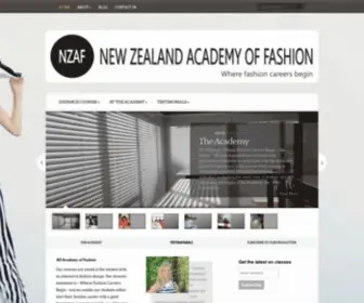 Fashiondesign.co.nz(NZ Academy of Fashion Design) Screenshot