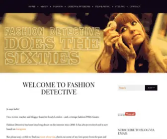 Fashiondetective.co.uk(1960s fashion and style blog) Screenshot