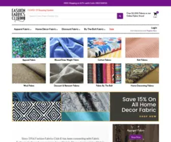 Fashionfabricsclub.com(Fabric By The Yard) Screenshot