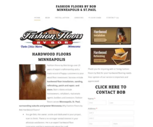 Fashionfloorsbybob.com(Fashion Floors by Bob  Minneapolis &St.Paul) Screenshot