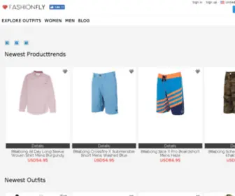 Fashionfly.co(Die besten Outfits für deinen Kleiderschrank) Screenshot