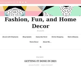 Fashionfunandhomedecor.com(Fashion, Fun, and Home Decor) Screenshot