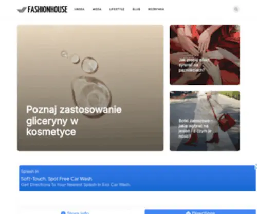 Fashionhouse.pl(Blog tematyczny lifestyle) Screenshot