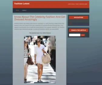 Fashionlatest.net(Know About The Celebrity Fashion And Get Dressed Amazingly) Screenshot