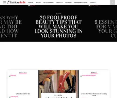 Fashionoholic.com(The Leading Fashion Holic Site on the Net) Screenshot