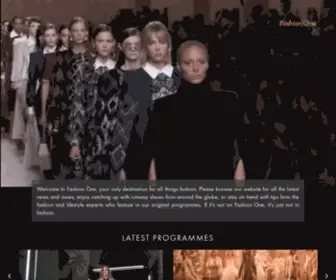 Fashionone.com(An international fashion and entertainment channel) Screenshot
