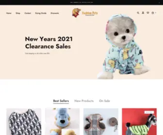 Fashionpetsmall.com(Premium Pets Apparel and Fashion) Screenshot