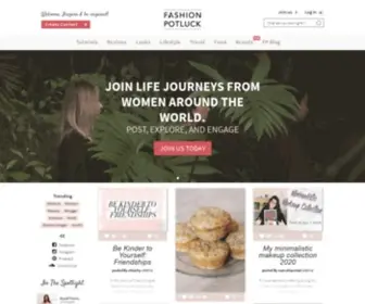 Fashionpotluck.com(Women driven content) Screenshot
