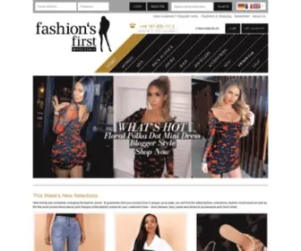 Fashions-First.com(Fashion First Wholesale) Screenshot