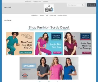 Fashionscrubdepot.com(Home) Screenshot