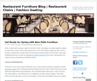 Fashionseatingblog.com(Restaurant Furniture) Screenshot