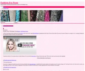 Fashionsforprom.com(Fashions For Prom) Screenshot