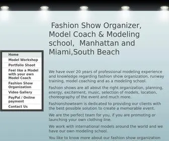 Fashionshowteam.com(Fashionshowteam & Modeling school New York) Screenshot