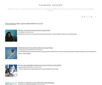 Fashiontalent.com(Fashion Talent is an article directory and blogging website operated by Istituto di Moda Burgo Milan) Screenshot