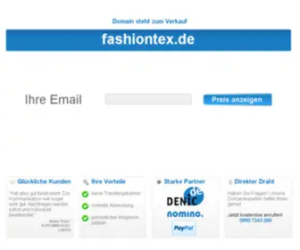 Fashiontex24.com(Customer service) Screenshot