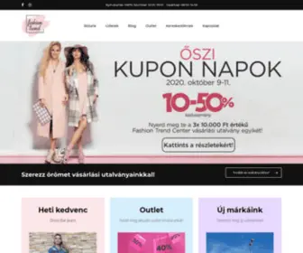 Fashiontrendcenter.hu(Főoldal) Screenshot