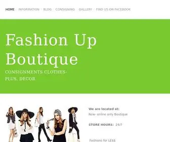 Fashionupboutique.com(Fashion Up Boutique) Screenshot